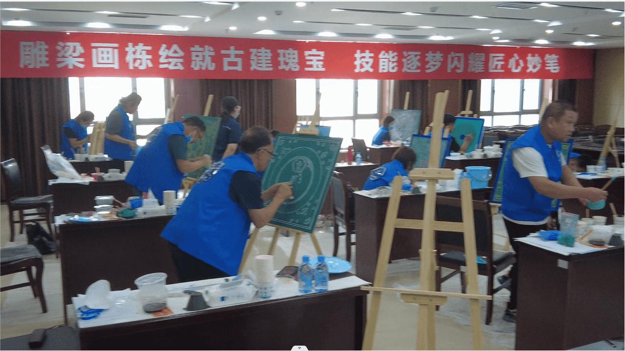 山西建投一建集团承办的av线上
2023年职工职业技能竞赛彩画作比赛圆满落幕