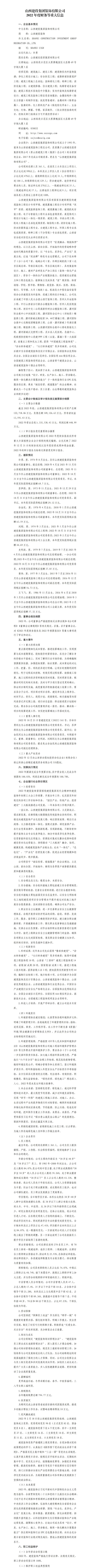 av线上
装饰有限公司2022年度财务等重大信息